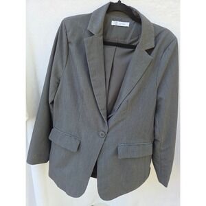 Women Blazer Cicy Bell XL Dark Grey Single Button Tailored Professional